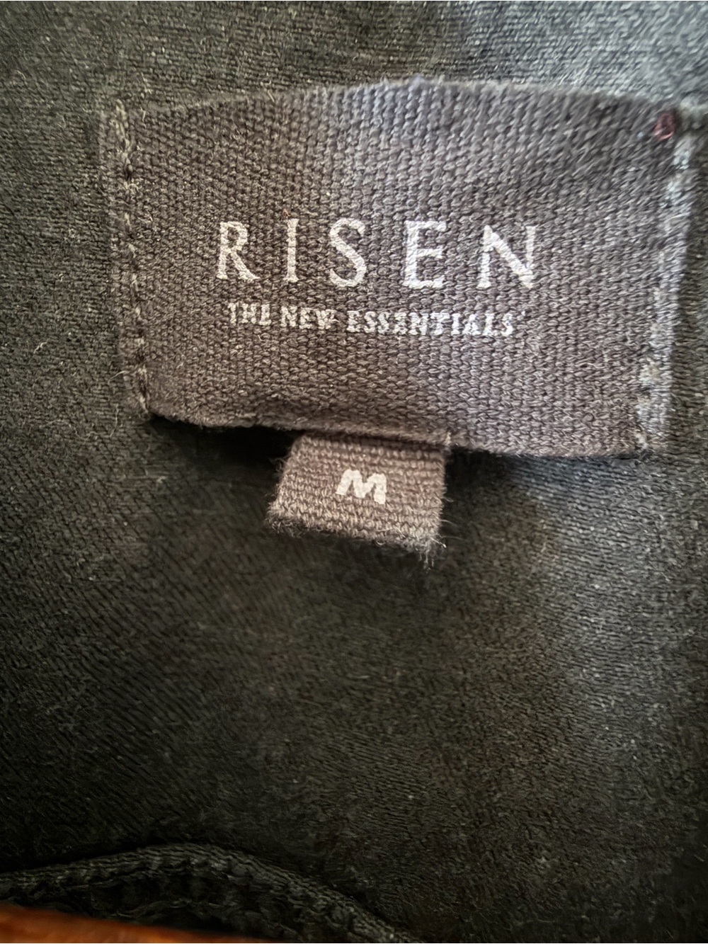 RISEN | Black Distressed Denim Trucker Jacket | Size Medium - Picture 4 of 10